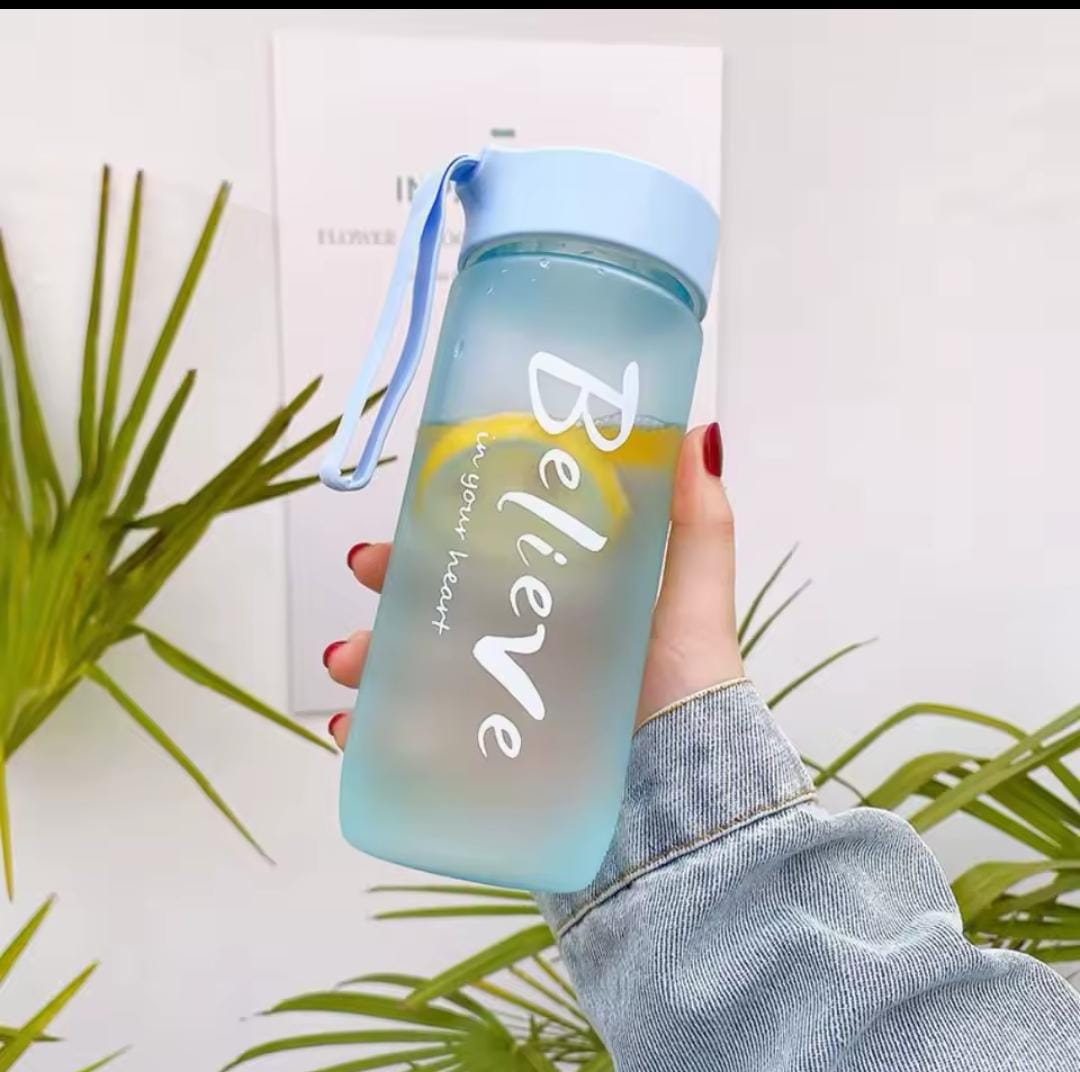 Frosted water bottles