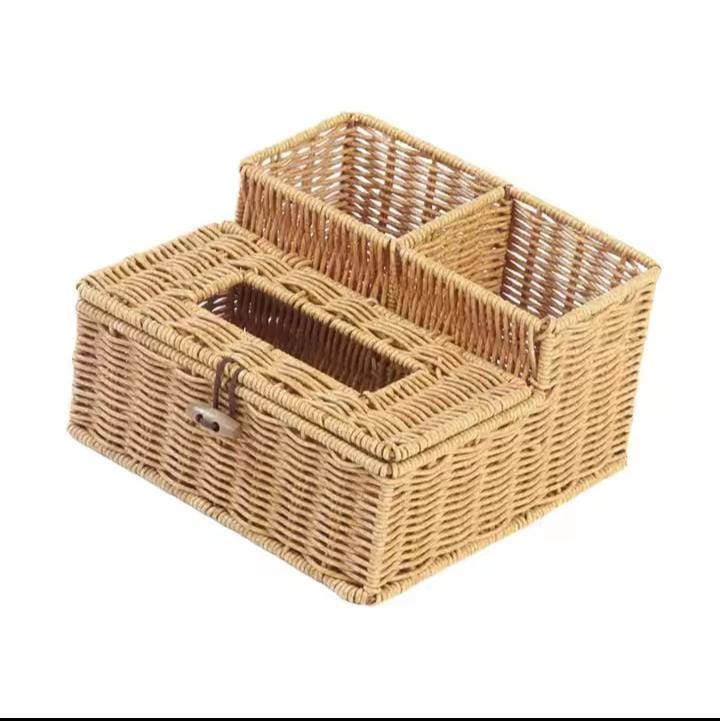 3 slots storage organizer with serviette holder