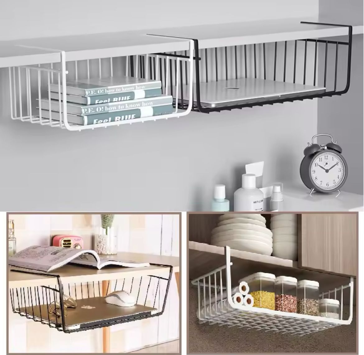 Under shelf organizer
Metallic