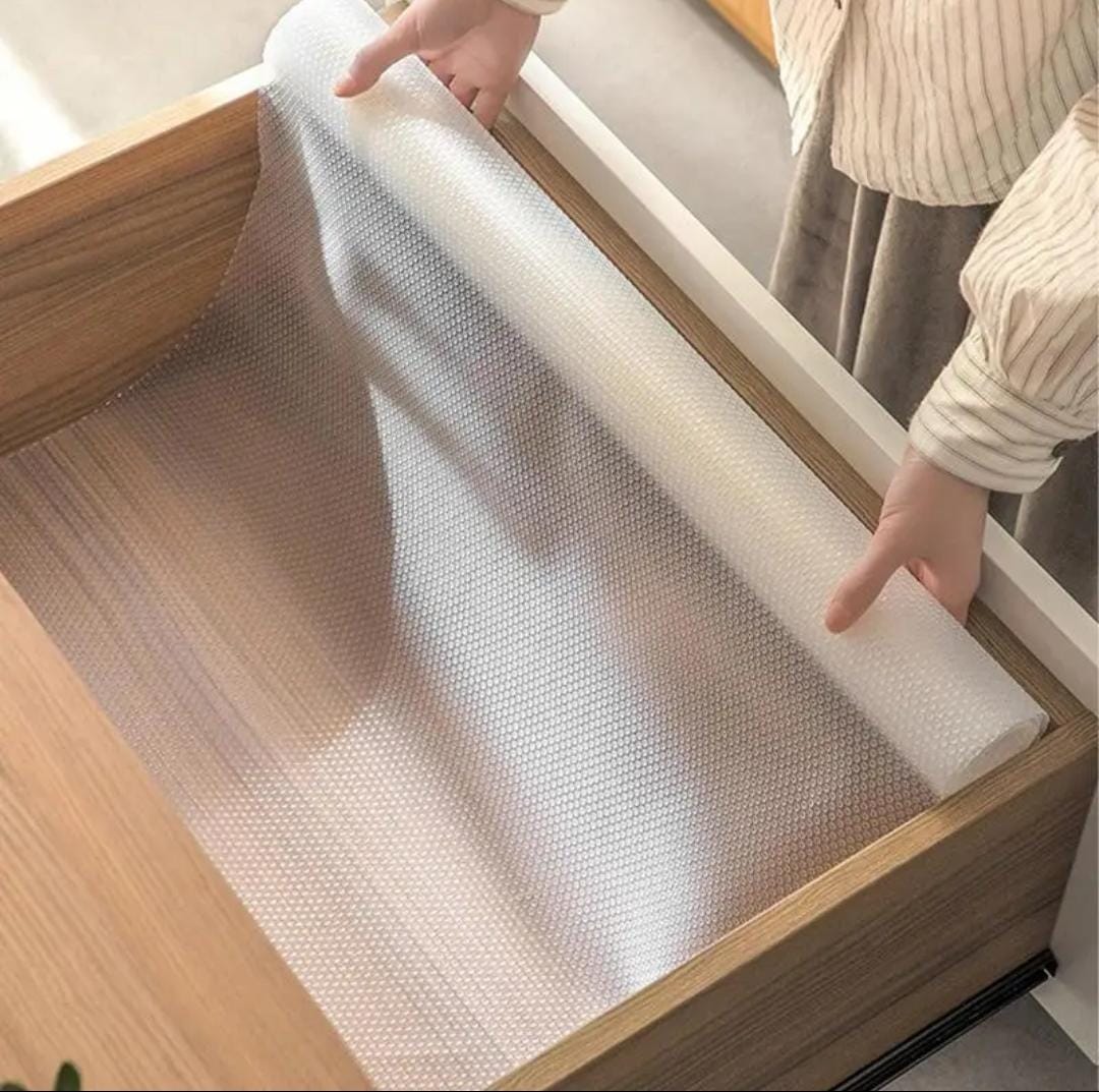 Clear drawer liners oil proof moisture cupboard shelf liner mat