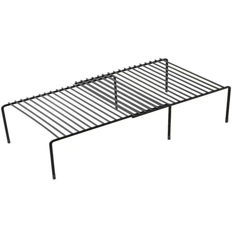 Expandable metallic shelf raiser