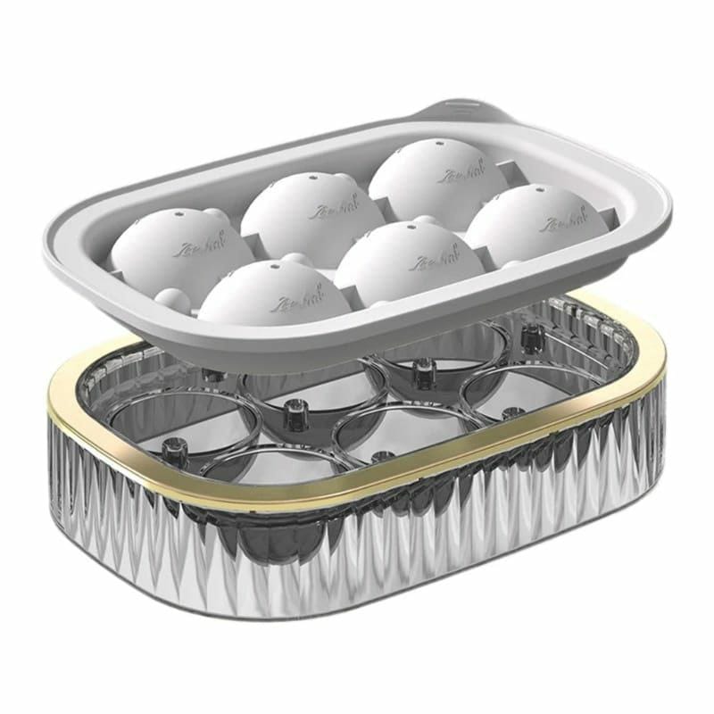 2 in 1 ice cube maker with tray and ball maker