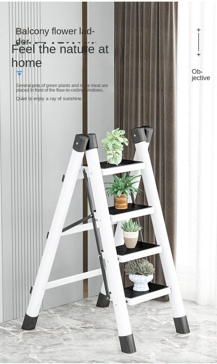 Multifunctional household folding ladder
