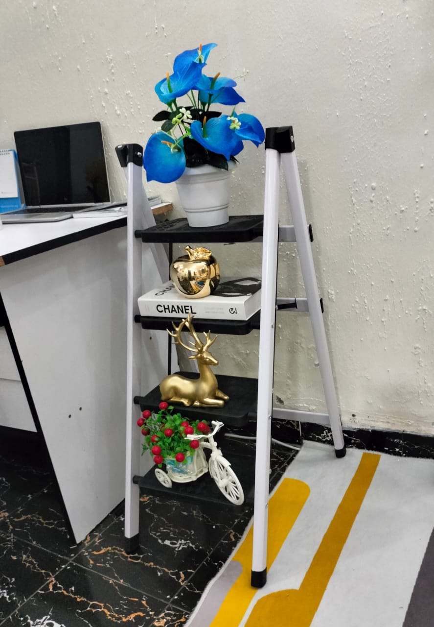 Multifunctional household folding ladder