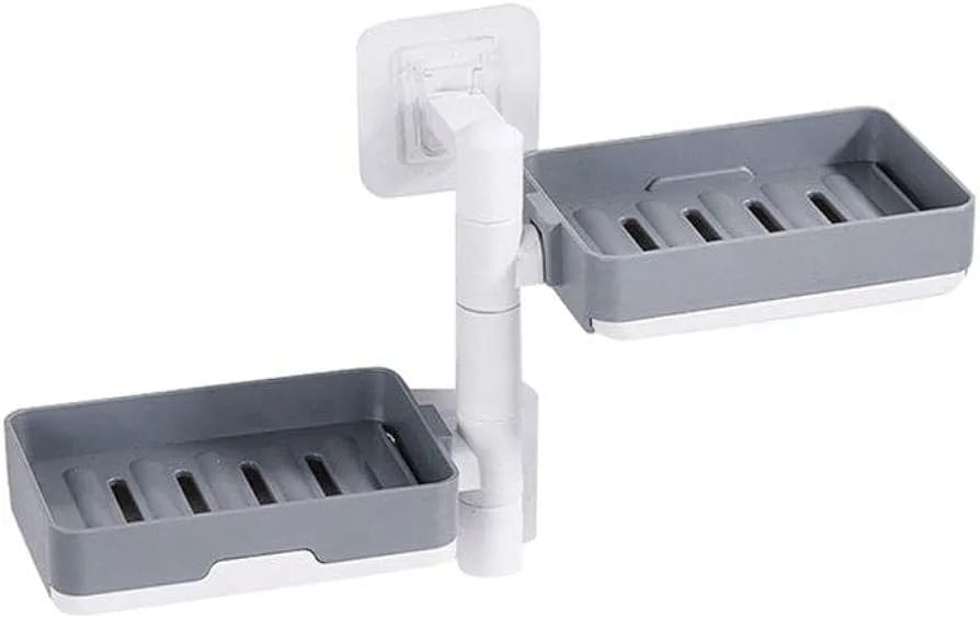 High quality Rotary drawer type 2in1 soap box holder +bath towel holder