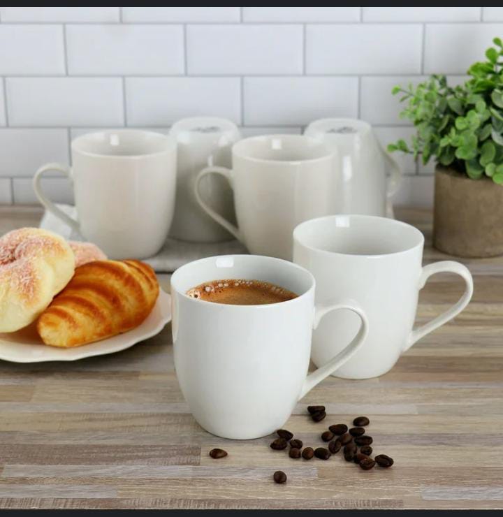 Ceramic white cup plain