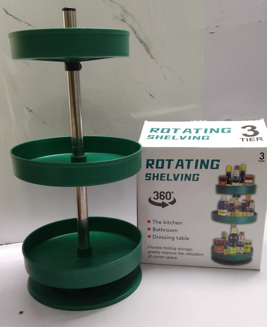 3 Tier rotating shelving