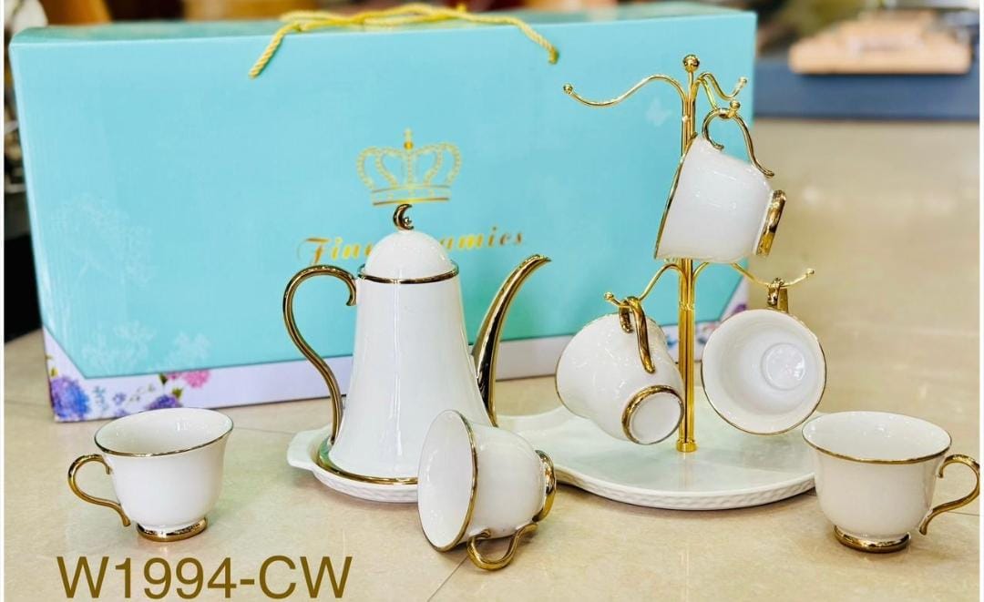 Fine ceramic 9pc tea set