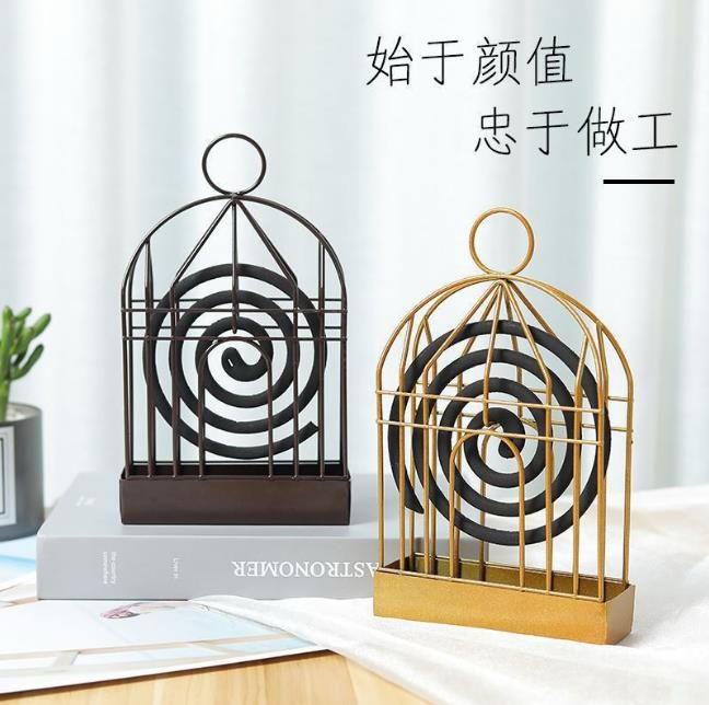 New Mosquito Coil Holder Bird Cage Shape
