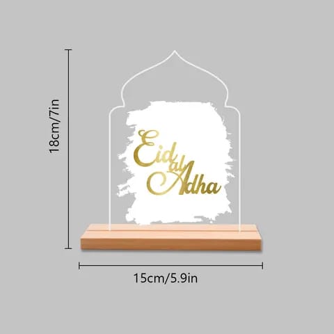 Acrylic Eid UL Adha Decor/ Eid Decor