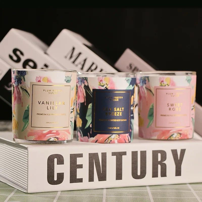 Botanical Scents Aromatherapy Scented Candles (set of 3)