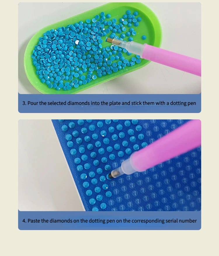 LED Diamond Kids Art set/Led diamond project/ painting Art