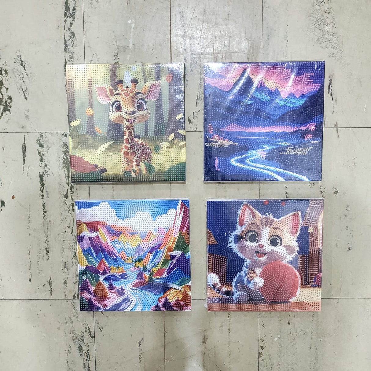 LED Diamond Kids Art set/Led diamond project/ painting Art