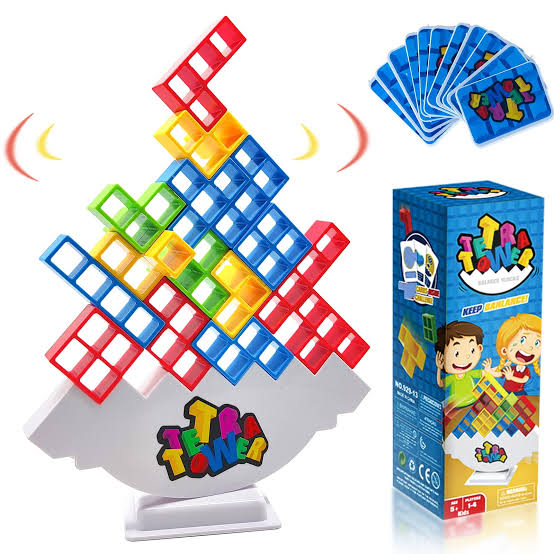 48 PC Tetra Tower Stacking Kids Game