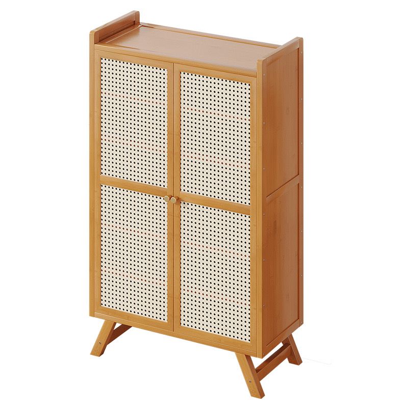 Wooden bamboo shoe rack / storage cabinet