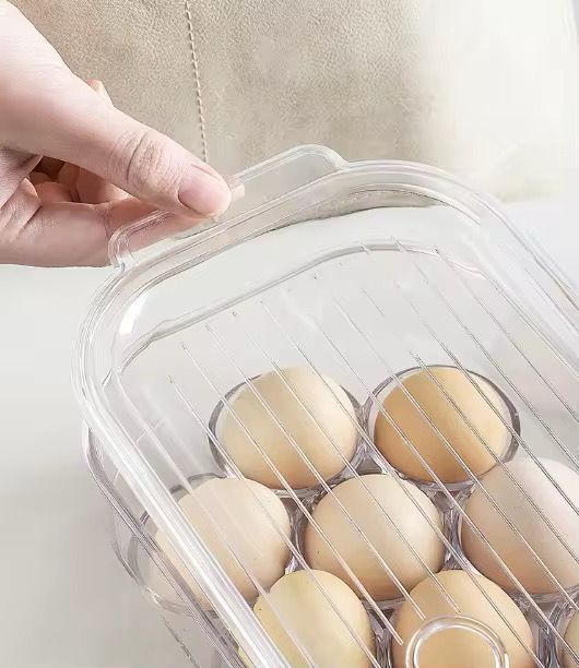 16 Grid Egg Holder with handle & Lid