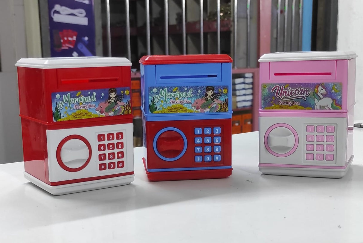 Manual mini kids home bank