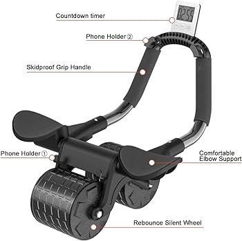 2 elbow pad automatic rebound healthy abdominal wheel
