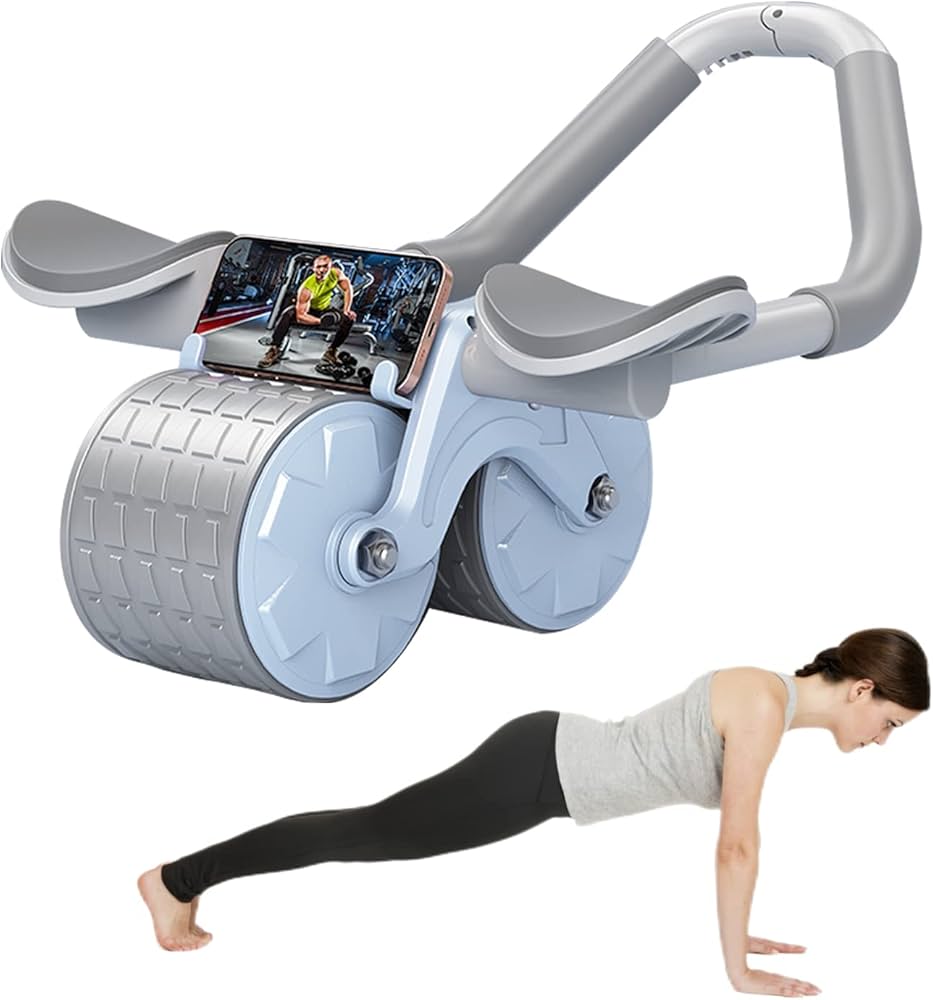 2 elbow pad automatic rebound healthy abdominal wheel