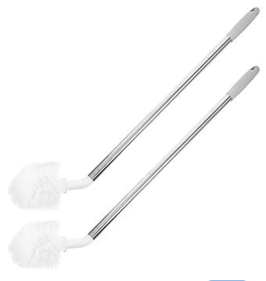 Bent gallon bottle cleaning brush