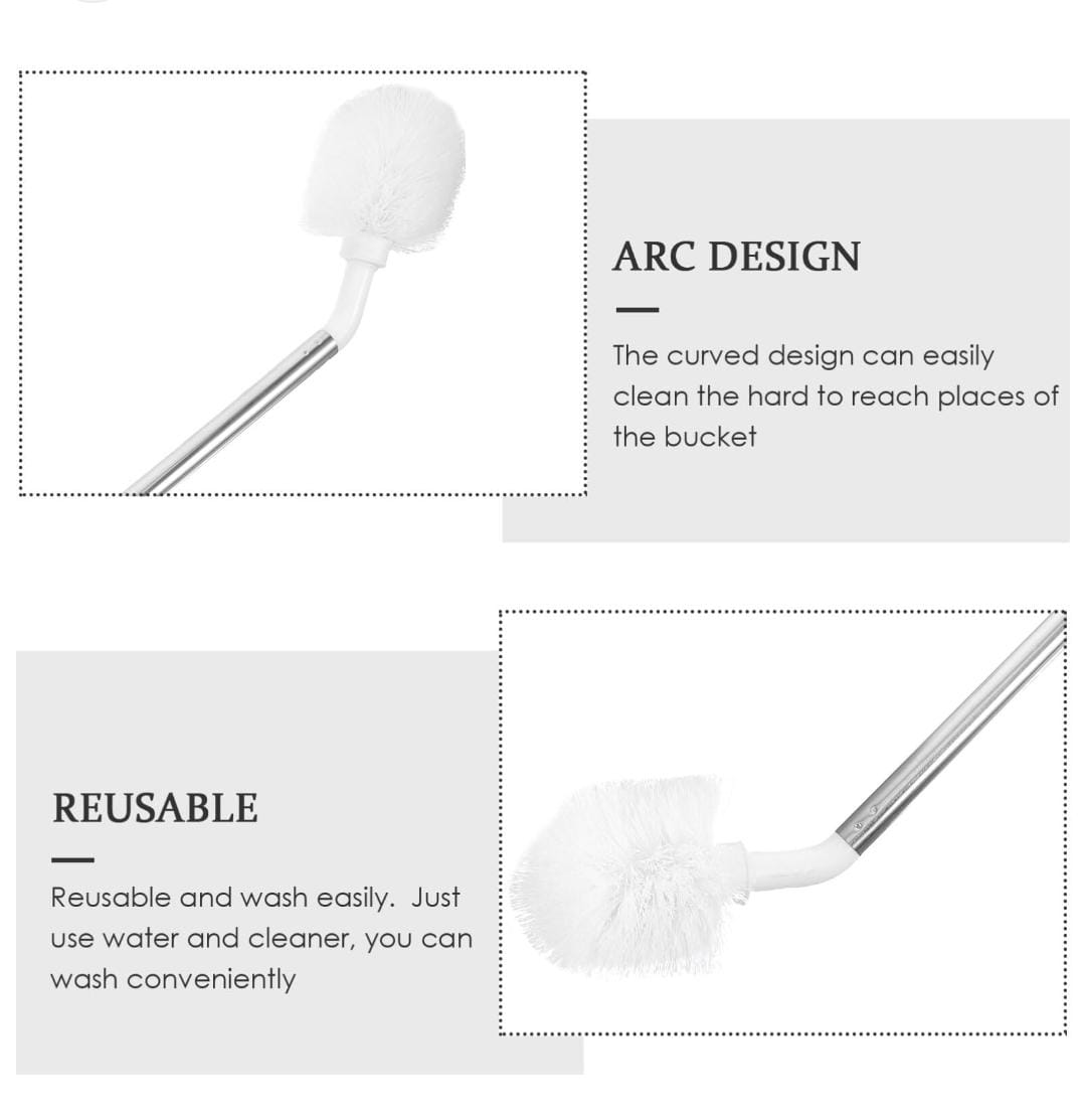 Bent gallon bottle cleaning brush