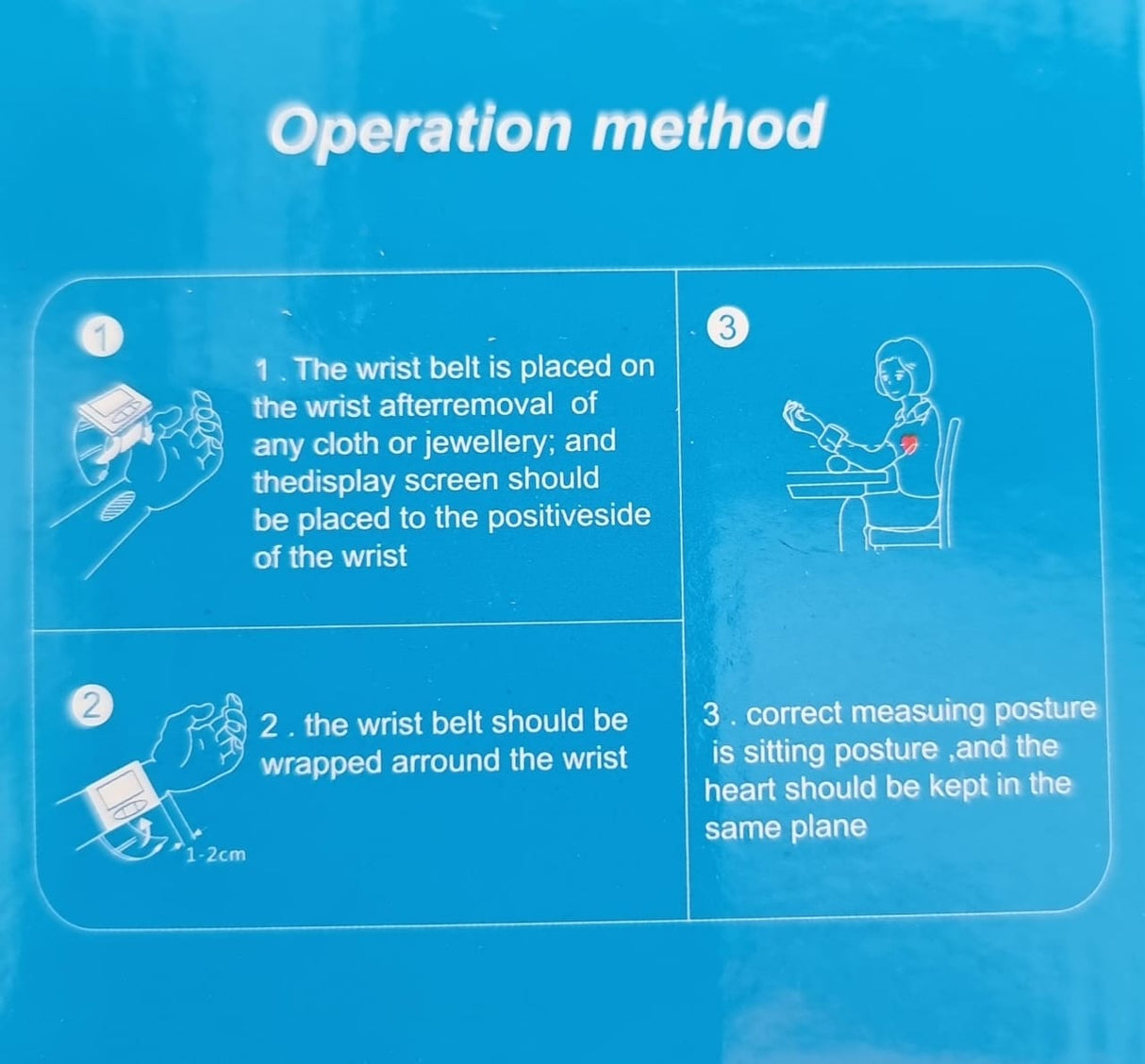 Wrist electronic Rechargeable sphygmomanometer blood pressure monitoring kit