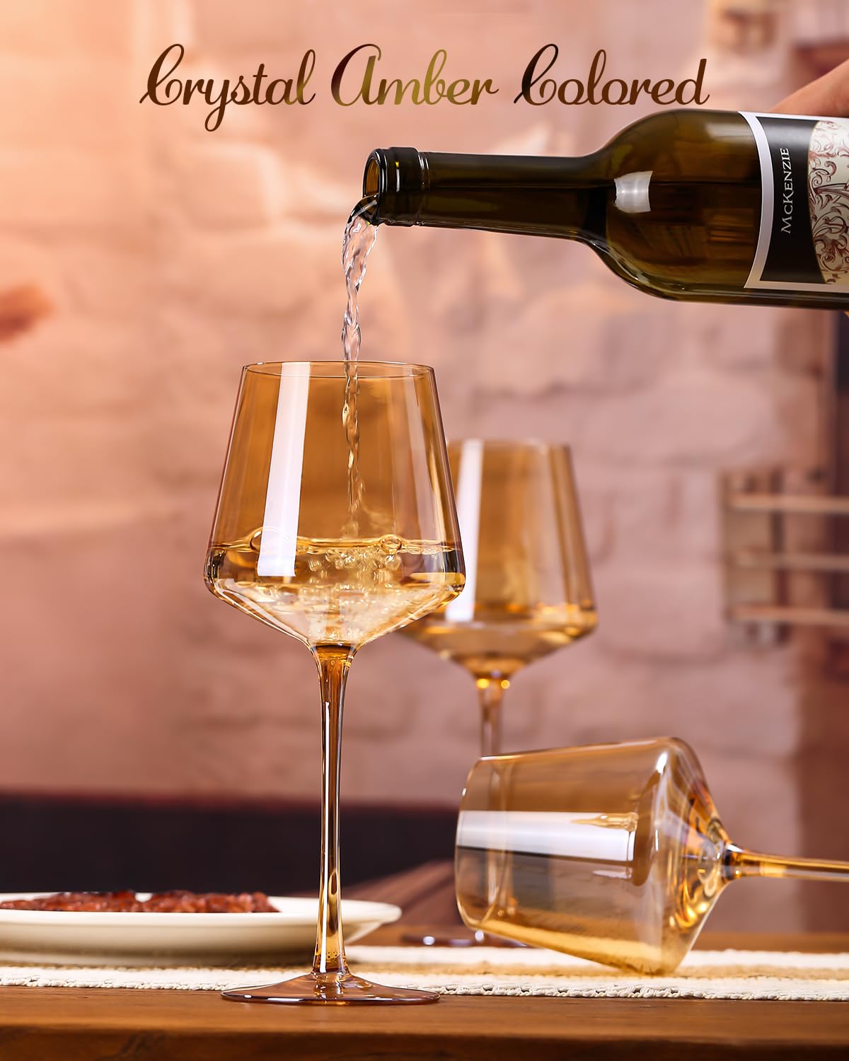 *Wine glass gold shapely big.