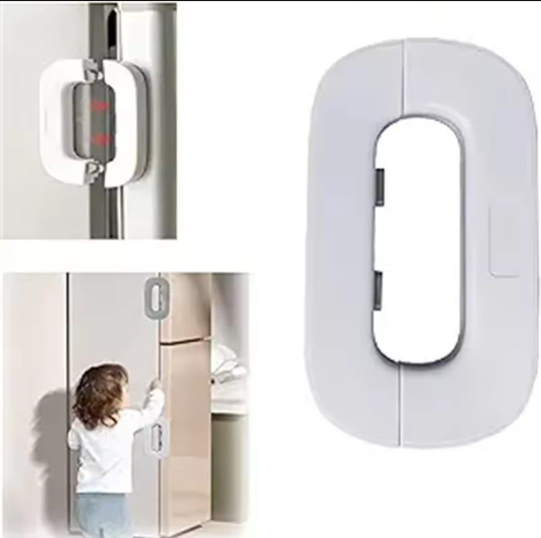 Multi-Function Safety Lock for Refrigerators & Cabinets