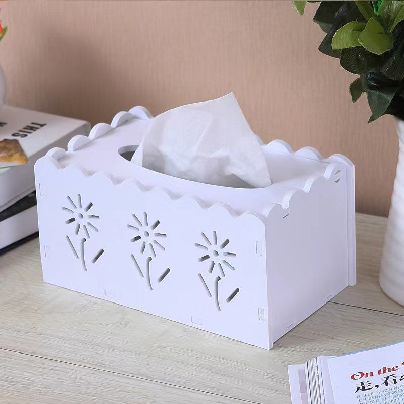 High quality Classic white wood composite material Detachable serviet holder