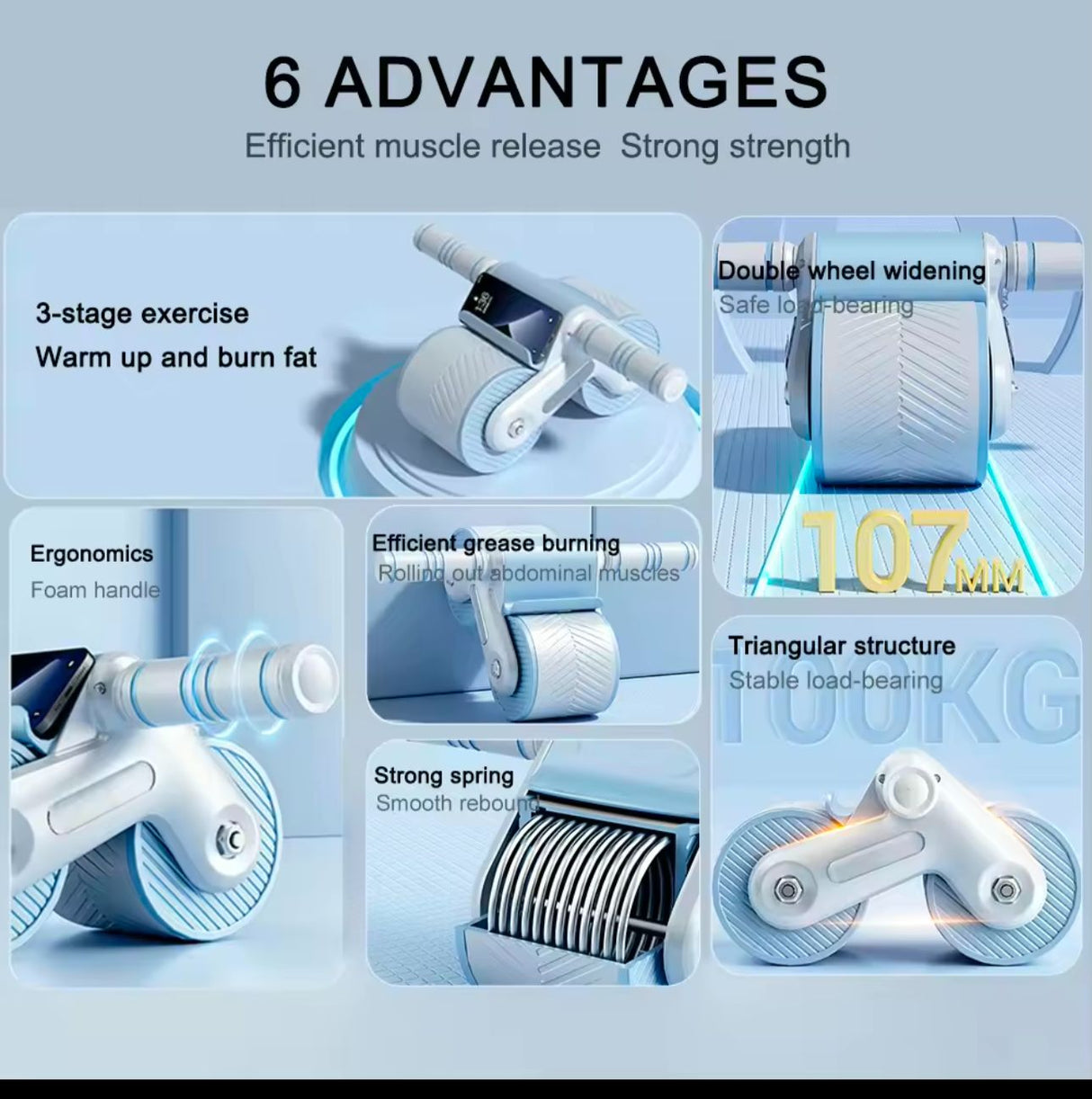 Fitness Ab Roller Coaster Wheel