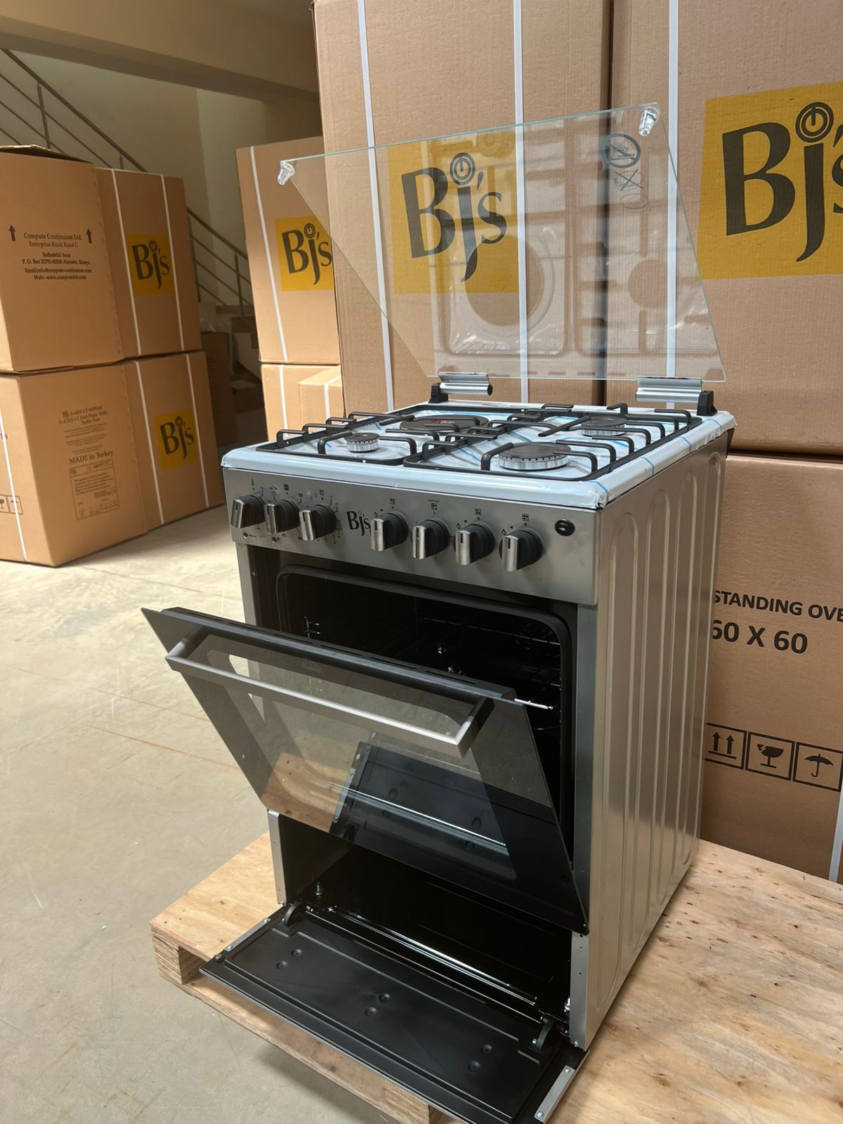 New model ELITE Cooker BJS I-6011T-INOX/Silver Premium *60x60* cm Freestanding Cooker