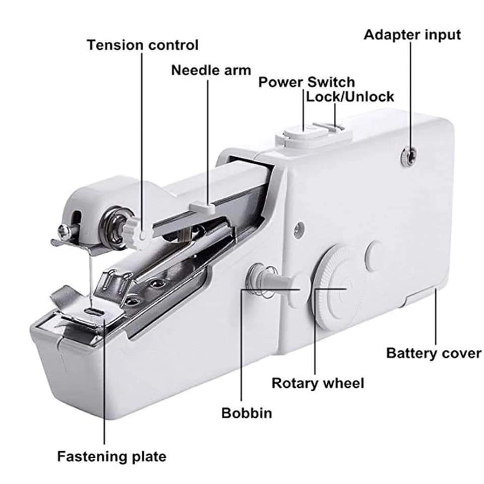 Hand held Portable sewing machine Battery powered