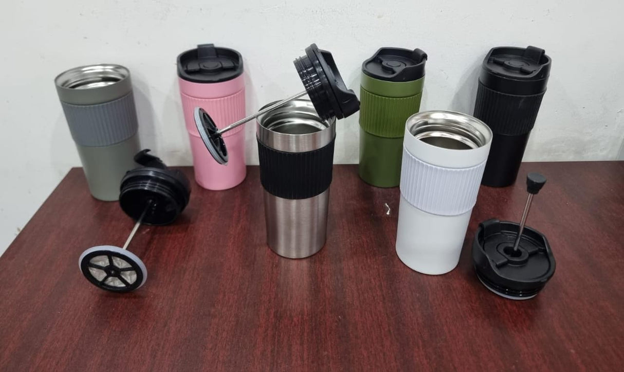 480ml French plunger coffee press thermocup