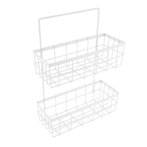 Modern Wall-Mounted Bathroom Organizer – Dual-Tier Storage Rack