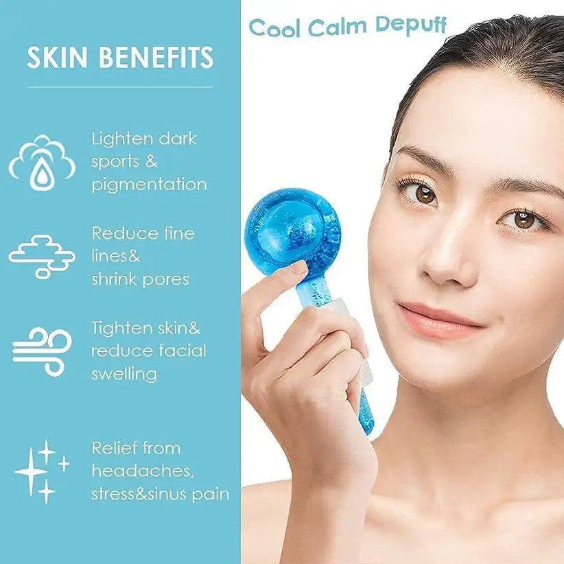 2pcs Ice Globes for Facials Massage Tool Set