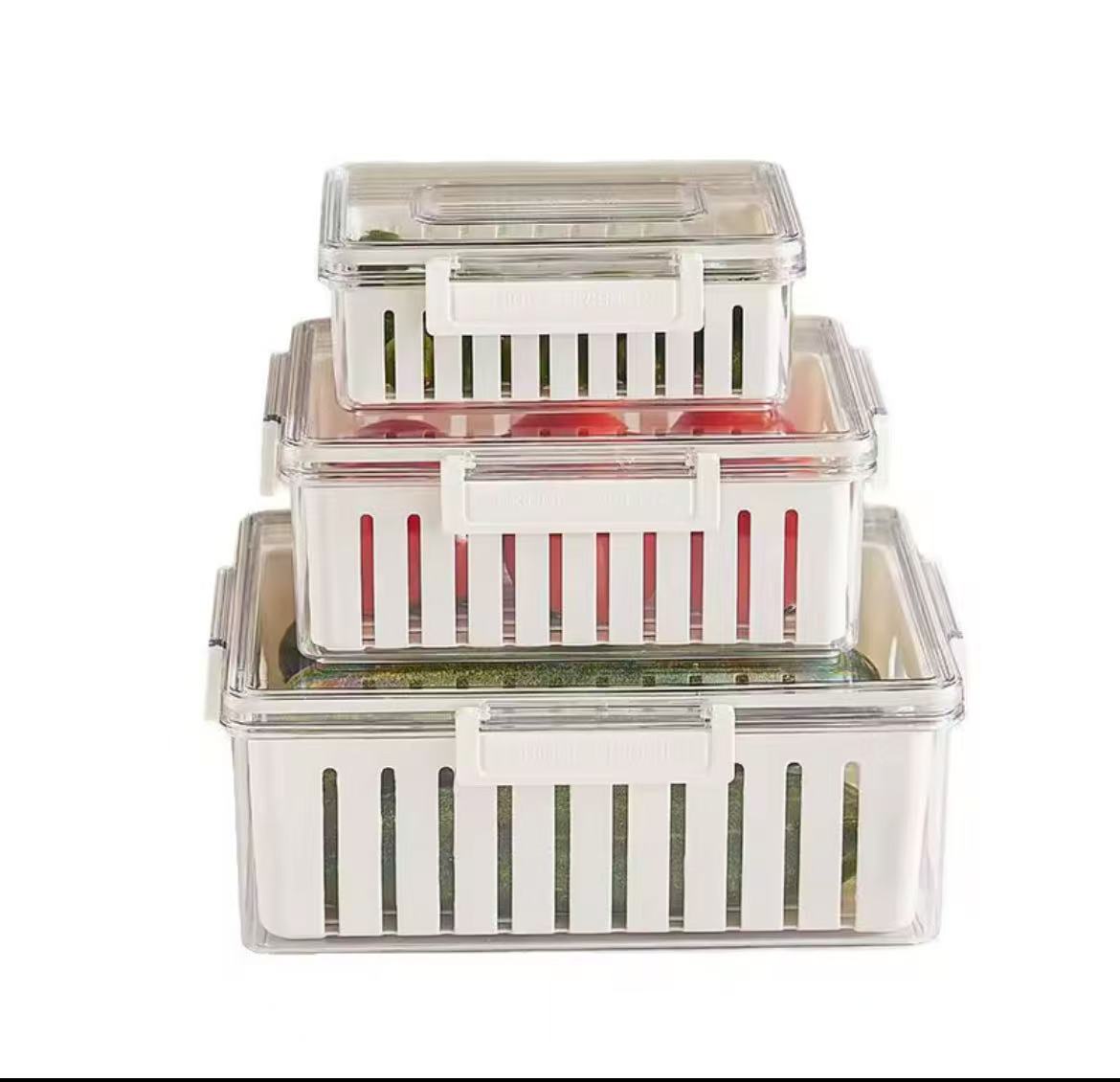 3pcs Stackable Food Storage Containers