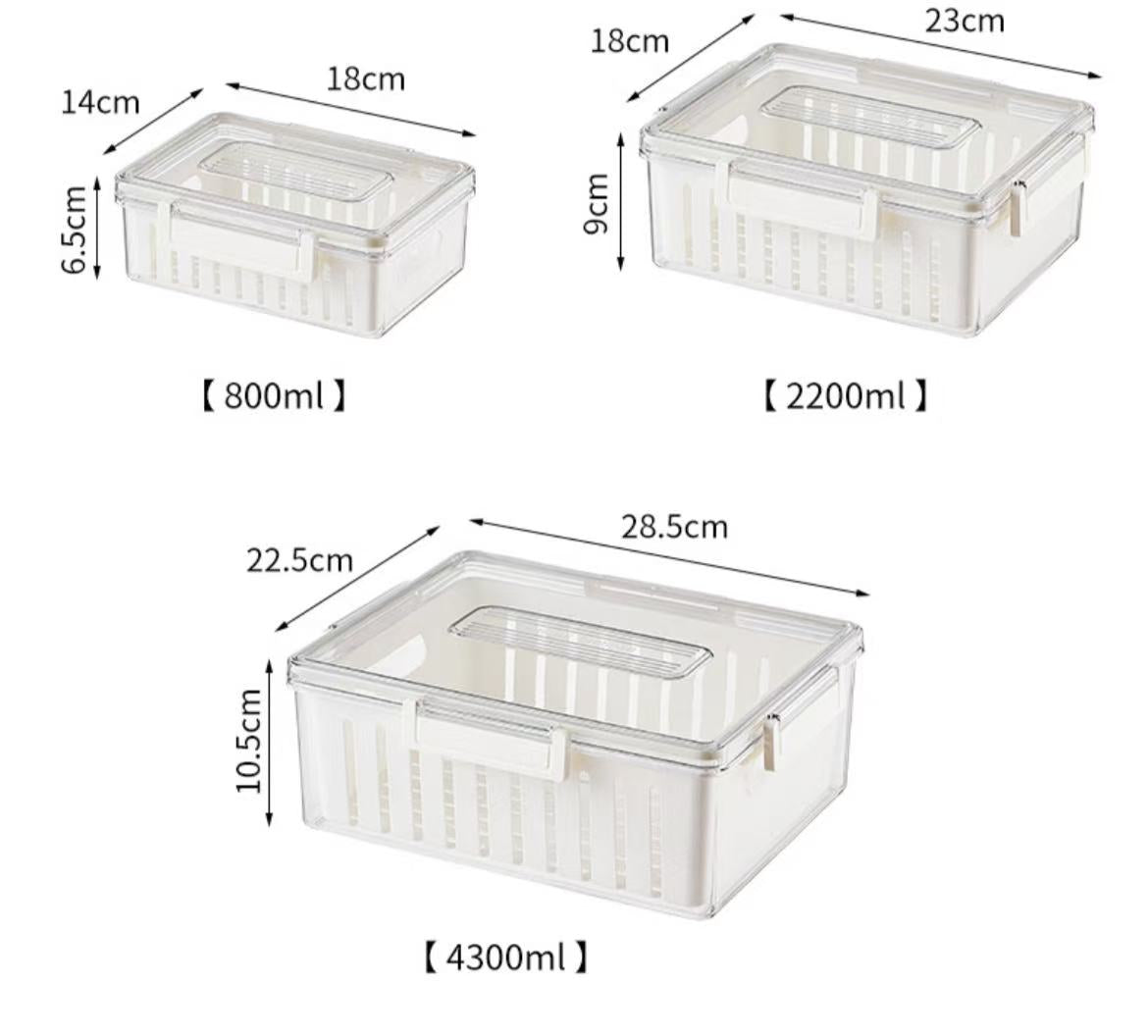 3pcs Stackable Food Storage Containers