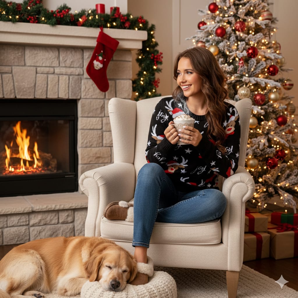 Reindeer Christmas sweater