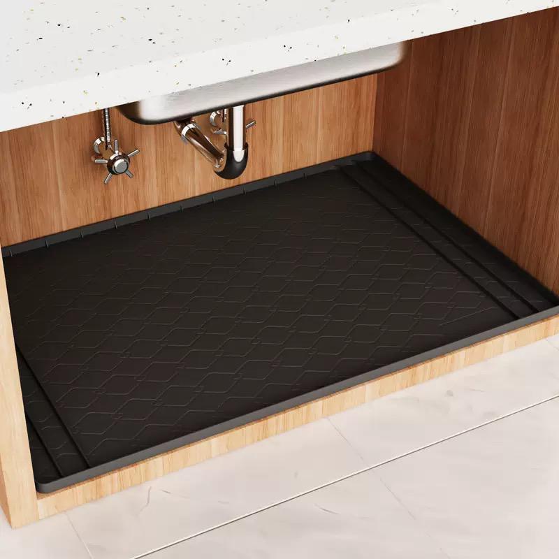 Silicone waterproof under the sink shelf mat