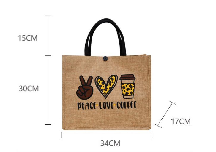 Beach Print Tote Bag