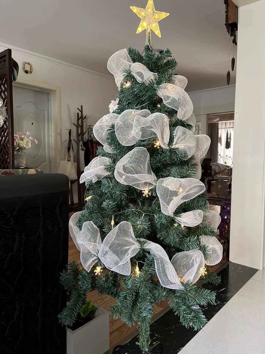 Christmas Ribbon Mesh Tulle Roll for Tree Decoration and Home Christmas Decor Kenya