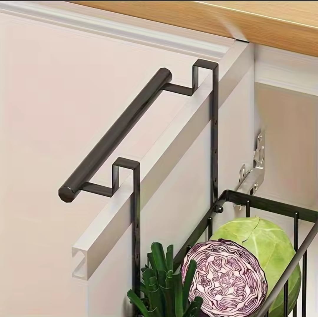 2 pc Over the Cabinet door Organizer with towel rack