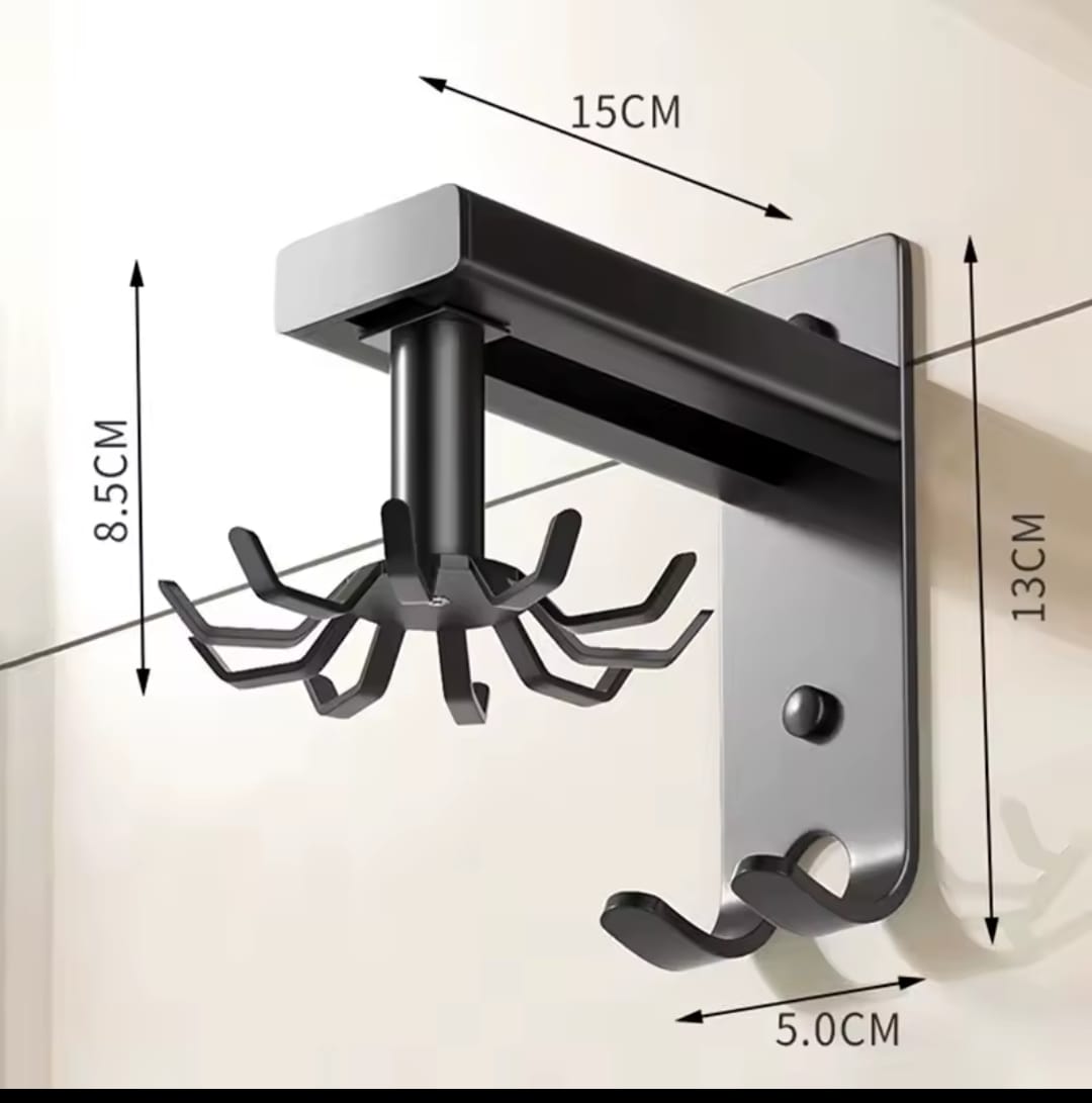 Rotating Wall-Mounted Hanger Rack