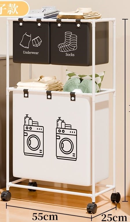 New Laundry basket Foldable dirty clothes organizer with wheels