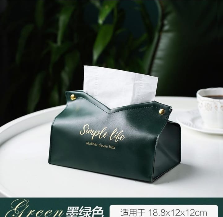 Simple life leather serviette holder