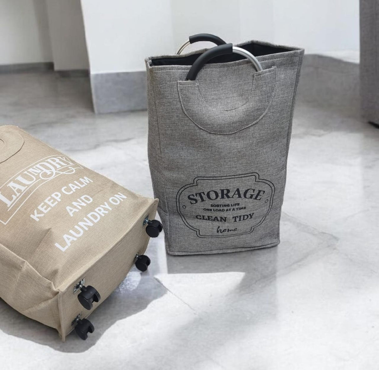 High quality Laundry Basket with Movable Wheels