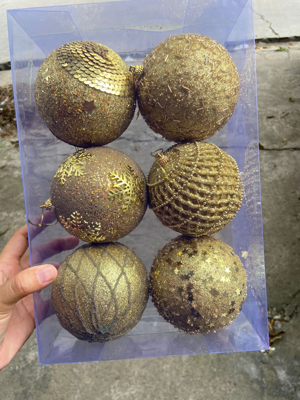 6pc Big size luxe decor balls