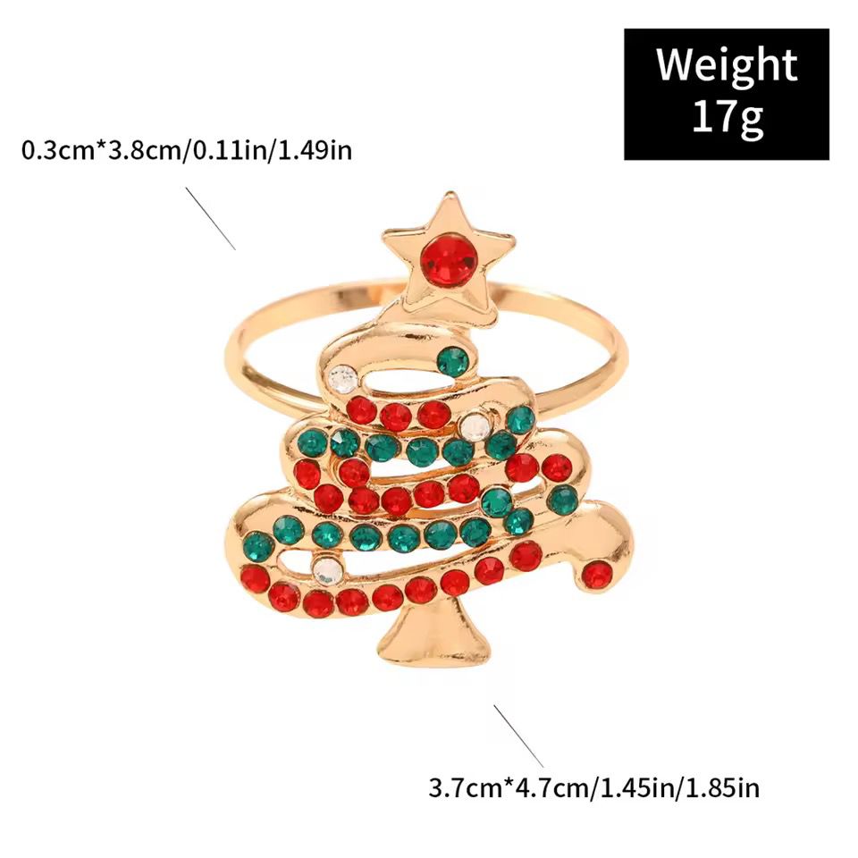 High-end Christmas Rhinestone napkin ring