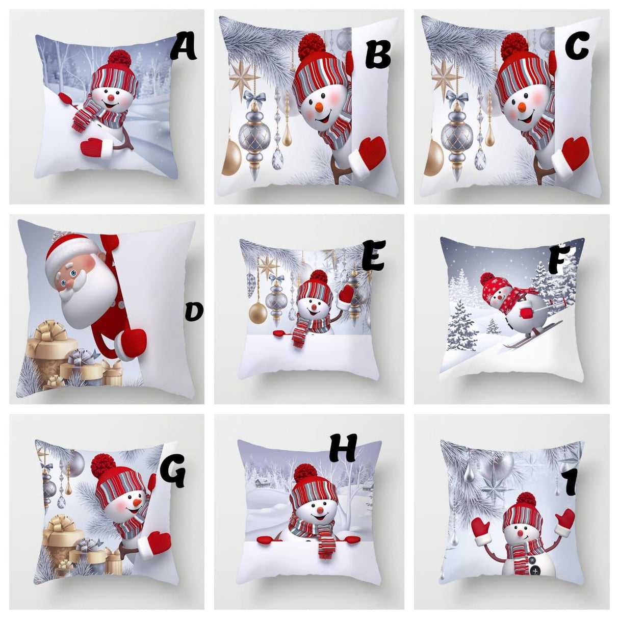 Christmas Pillow Covers (No Filler) for Christmas Decoration