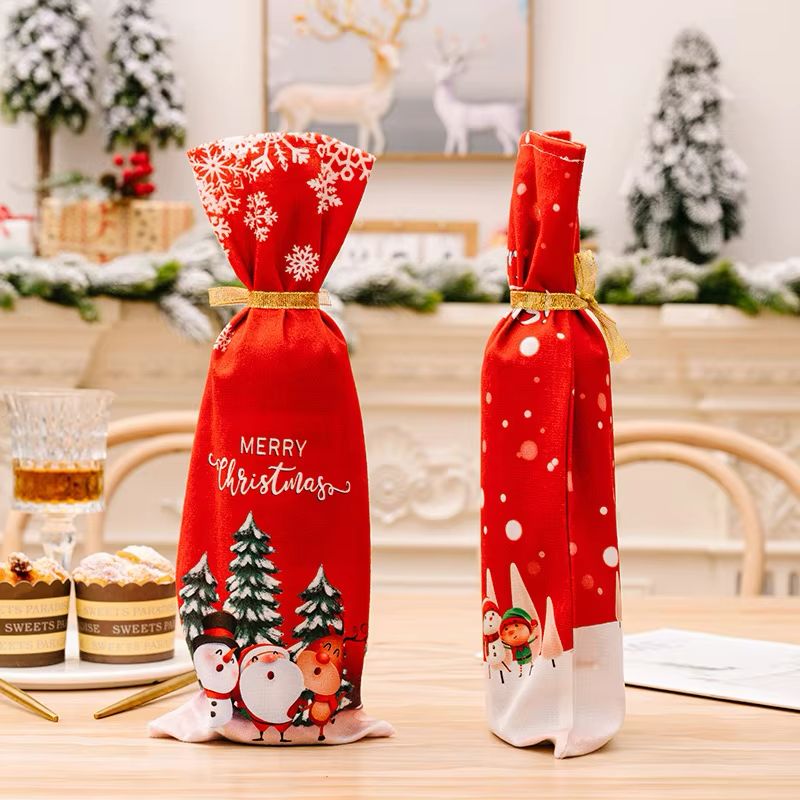 Gift / Wine bottle cover/ Christmas Gift bag